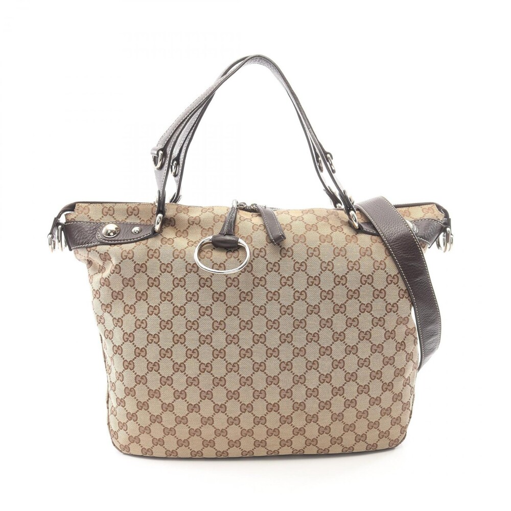 Gucci Gg Canvas Shoulder Crossbody Tote #312935G98B